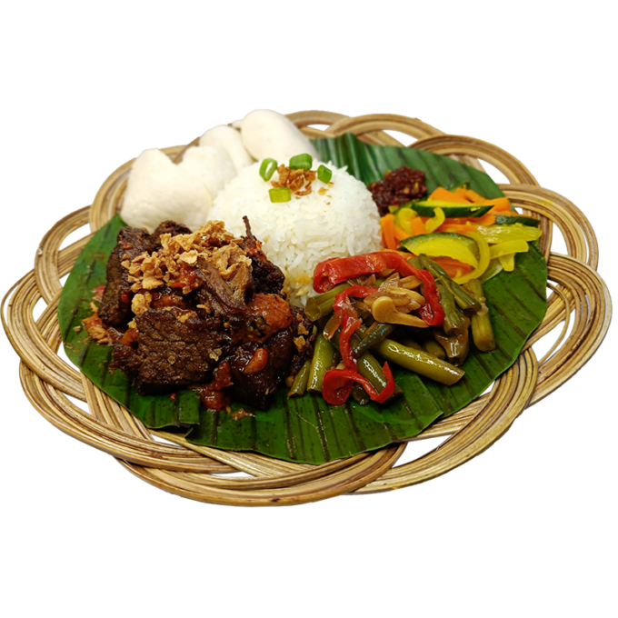 Rijst Menu Empal Belado